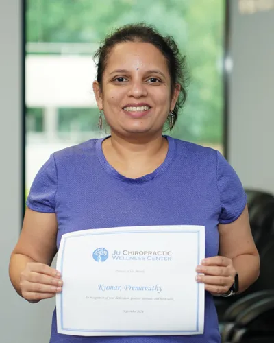 Chiropractic Durham NC Prema Patient Of The Month