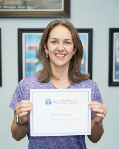 Chiropractic Durham NC Marie Patient Of The Month